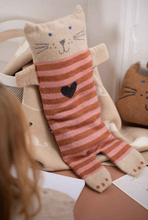 Lade das Bild in den Galerie-Viewer, Kinder Kuscheldecke Katze Decke in Puppe Geschenkidee