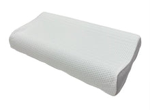 Lade das Bild in den Galerie-Viewer, Ergonomisches Nackenstützkissen mit Visco-Gelschaum in weißem Bezug