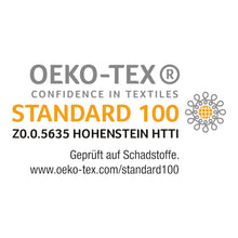 Lade das Bild in den Galerie-Viewer, Oeko Tex zertifiziert nach Hohenstein Institut. Produkte auf Schadstoffe geprüft.