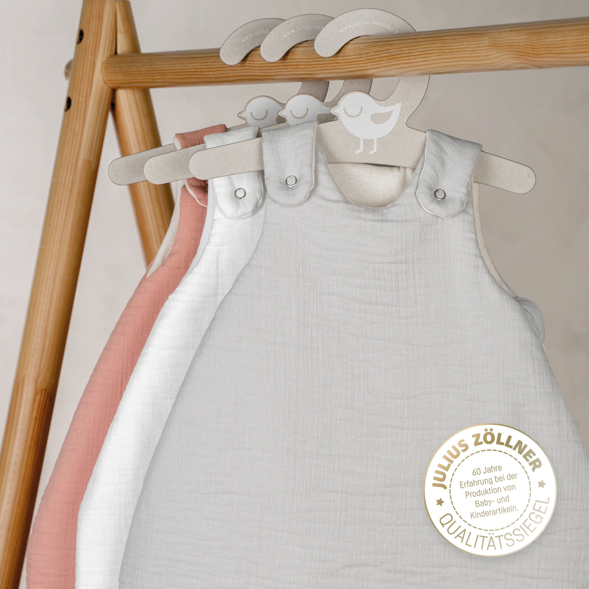 Premium Baby-Schlafsack aus zertifizierter Musselin-Baumwolle